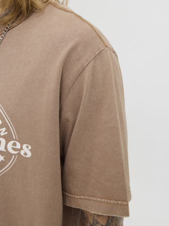 Jack Jones Мужская Футболка Беживая  [4]