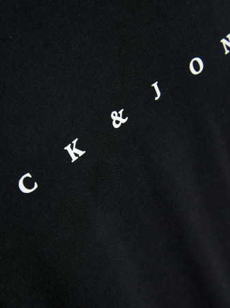 Jack Jones Мужская Футболка Чёрная  [2]