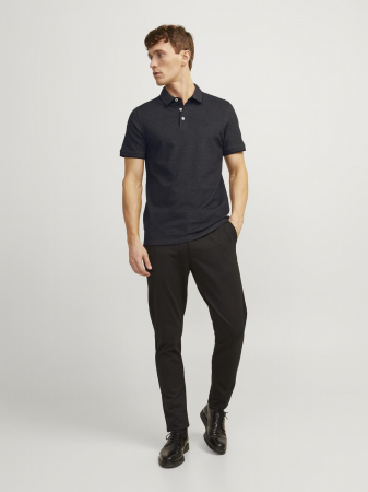 Jack Jones Мужская Футболка-Поло Тёмная Серая Slim [5]