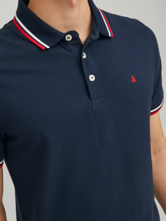 Jack Jones Tricou Polo Navy Slim Barbati [1]
