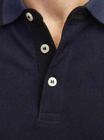 Jack Jones Tricou Polo Navy Slim Barbati [4]