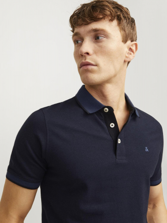 Jack Jones Tricou Polo Navy Slim Barbati [3]