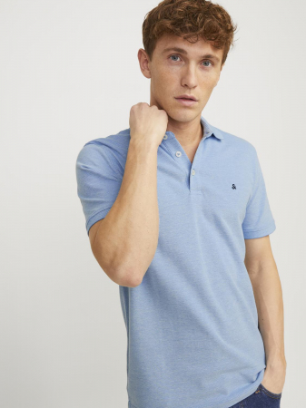 Jack Jones Tricou Polo Albastru Deschis Slim Barbati [3]
