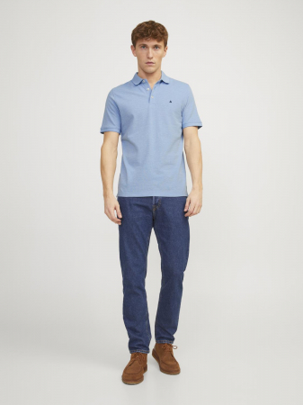 Jack Jones Tricou Polo Albastru Deschis Slim Barbati [1]