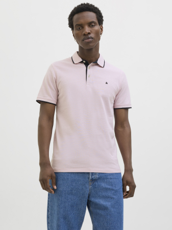 IMBRACAMINTE - Jack Jones Tricou Polo Roz Deschis Slim Barbati