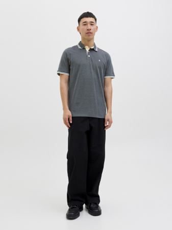 BARBATI - Jack Jones Tricou Polo Gri Inchis  Barbati