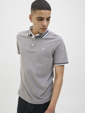 Jack Jones Tricou Polo Gri Deschis  Barbati [2]