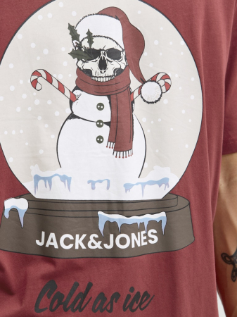 JACK&JONES Мужская Футболка Красная  [4]