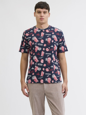 Футболки и Поло - JACK&JONES Мужская Футболка Sky Captain Santaclaus 