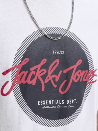 JACK&JONES Мужская Футболка Белая  [4]
