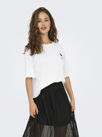 Tricouri si Topuri - Jdy Tricou Alb  Femei