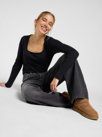Lee Blugi Charred Black Low Slung Slouch Loose Femei [5]
