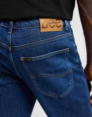 Lee Blugi Classic Straight Dark Stonewash Barbati [4]