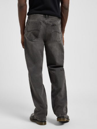 Lee Мужские Джинсы Тёмные Серые ASHER Loose Straight [3]