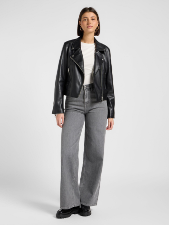 JEANS - Lee Blugi Grey Fog Stella High Waist Wide Leg Femei