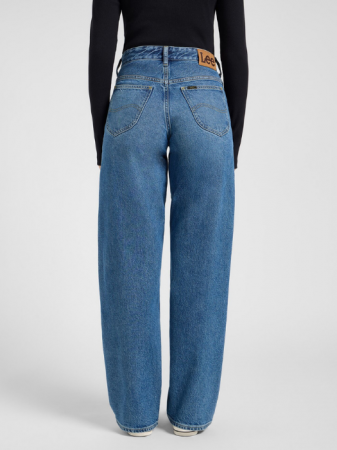 Lee Blugi Navy RIDER LOOSE Loose Straight Femei [3]