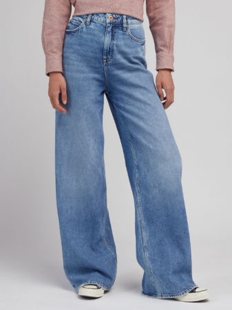 Wide Leg - Lee Blugi Albastri Deschisi STELLA A LINE High Waist Wide Leg Femei