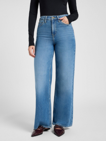 Lee Blugi Albastri Deschisi STELLA High Waist Wide Leg Femei [1]