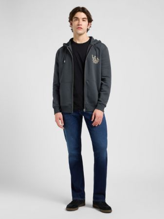 BARBATI - Lee Bluza Gri Inchis Regular Barbati