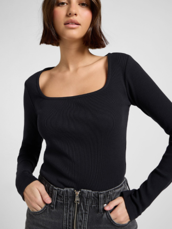 Lee Bluza Neagra Slim Femei [3]
