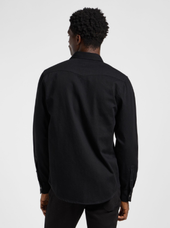 Lee Мужская Рубашка Чёрная Regular [4]