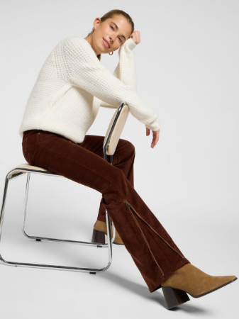 Lee Pantaloni Maro Bootcut Femei [1]