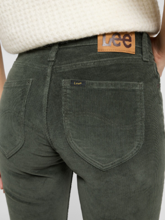 Lee Pantaloni Haki Classic Straight Femei [4]