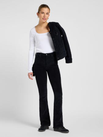 FEMEI - Lee Pantaloni Negri Bootcut Femei