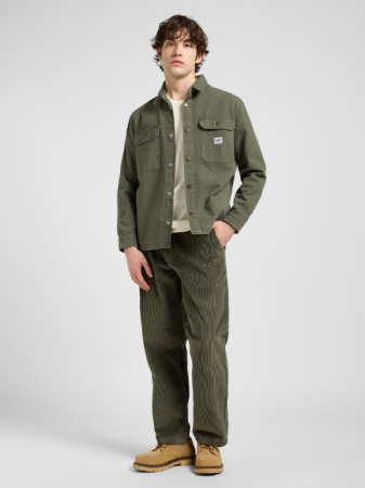 BARBATI - Lee Pantaloni Verde Masliniu Loose Straight Barbati