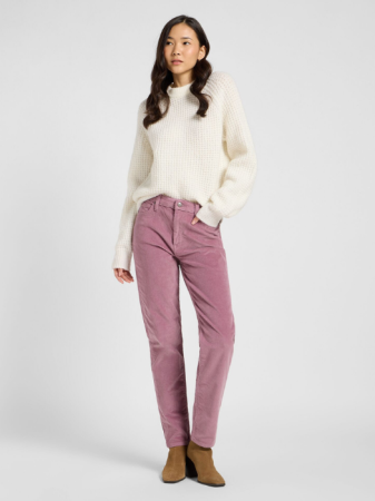 FEMEI - Lee Pantaloni Roz Deschis Regular Straight Femei