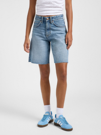 FEMEI - Lee Pantaloni Scurti Albastri Deschisi Loose Femei