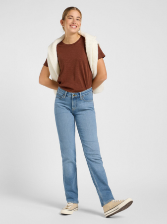 FEMEI - Lee Tricou Maro Inchis Regular Femei