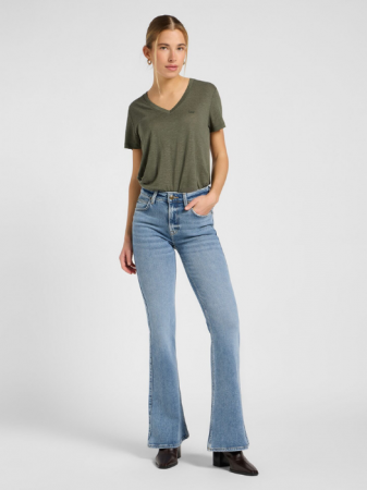 FEMEI - Lee Tricou Haki Regular Femei