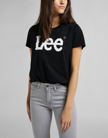 FEMEI - Lee Tricou Negru Regular Femei