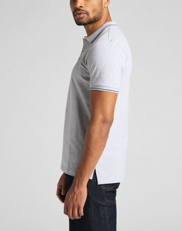 Lee Tricou Polo Gri Deschis Regular Barbati [2]