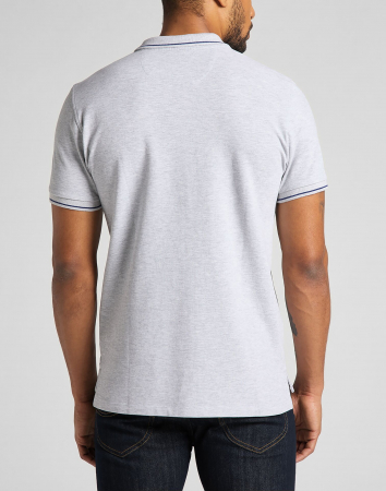 Lee Tricou Polo Gri Deschis Regular Barbati [1]