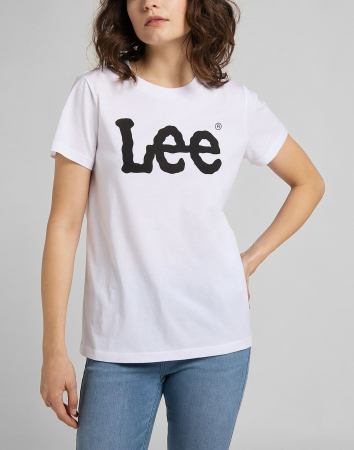 Tricouri si Topuri - Lee Tricou Alb Regular Femei