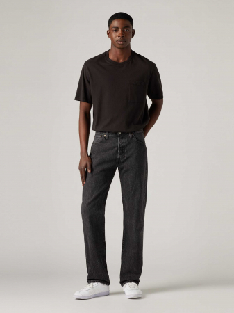 BARBATI - Levi's Blugi Gri Inchis 501 Regular Barbati