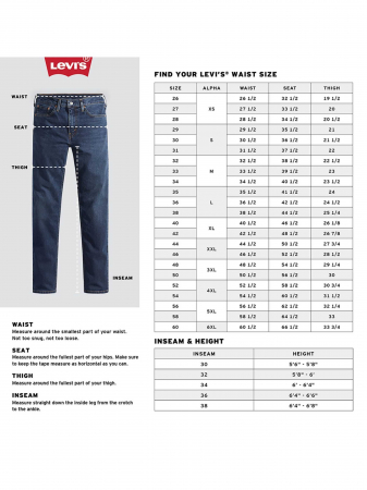 Levi's Мужские Джинсы Тёмные Серые 514 Straight [1]