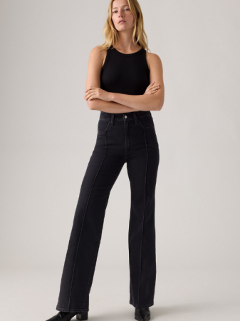 Levi's Blugi Gri Inchis RIBCAGE BELL Flare Femei [3]