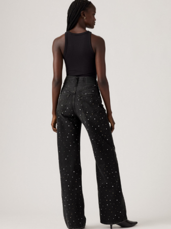 Levi's Blugi Gri Inchis Ribcage Wide Leg Wide Leg Femei [2]