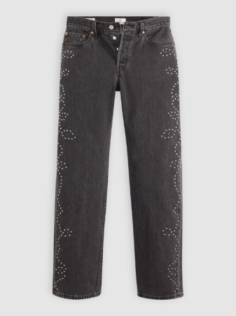Levi's Blugi Gri Inchis 501 Straight Femei [7]