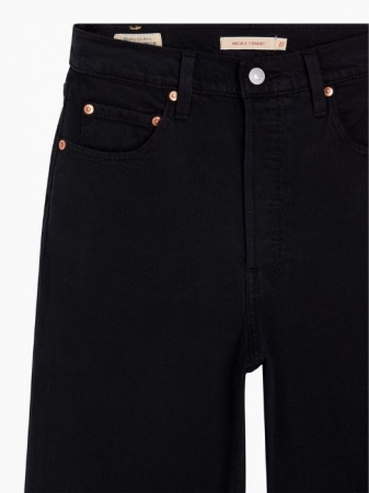 Levi's Blugi Negri Ribcage Full Length Straight Femei [5]