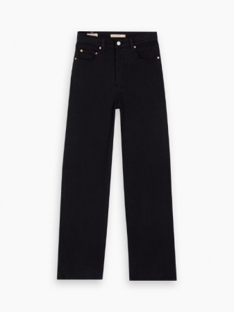 Levi's Blugi Negri Ribcage Full Length Straight Femei [7]