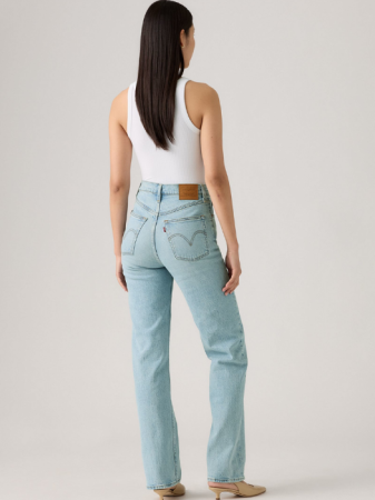 Levi's Blugi Albastri RIBCAGE Straight Femei [3]