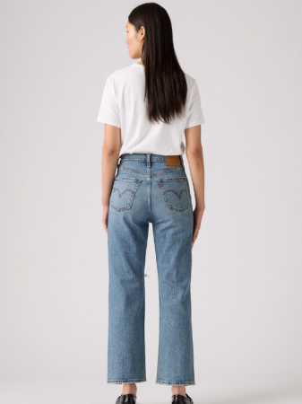 Levi's Женские Джинсы Синие Ribcage Straight Ankle Straight [2]