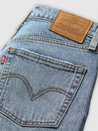 Levi's Женские Джинсы Синие Ribcage Straight Ankle Straight [5]