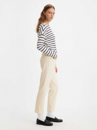 Levi's Женские Джинсы Кремовые 501 CROP Straight [4]