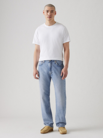 Straight - Levi's Blugi Albastri 555 Relaxed Straight Barbati