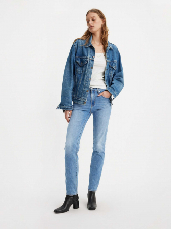 FEMEI - Levi's Blugi Albastri 724 Straight Femei